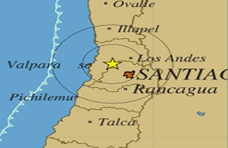 Un fuerte temblor sacudió a Santiago y Valparaíso esta madrugada